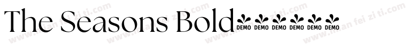 The Seasons Bold字体转换